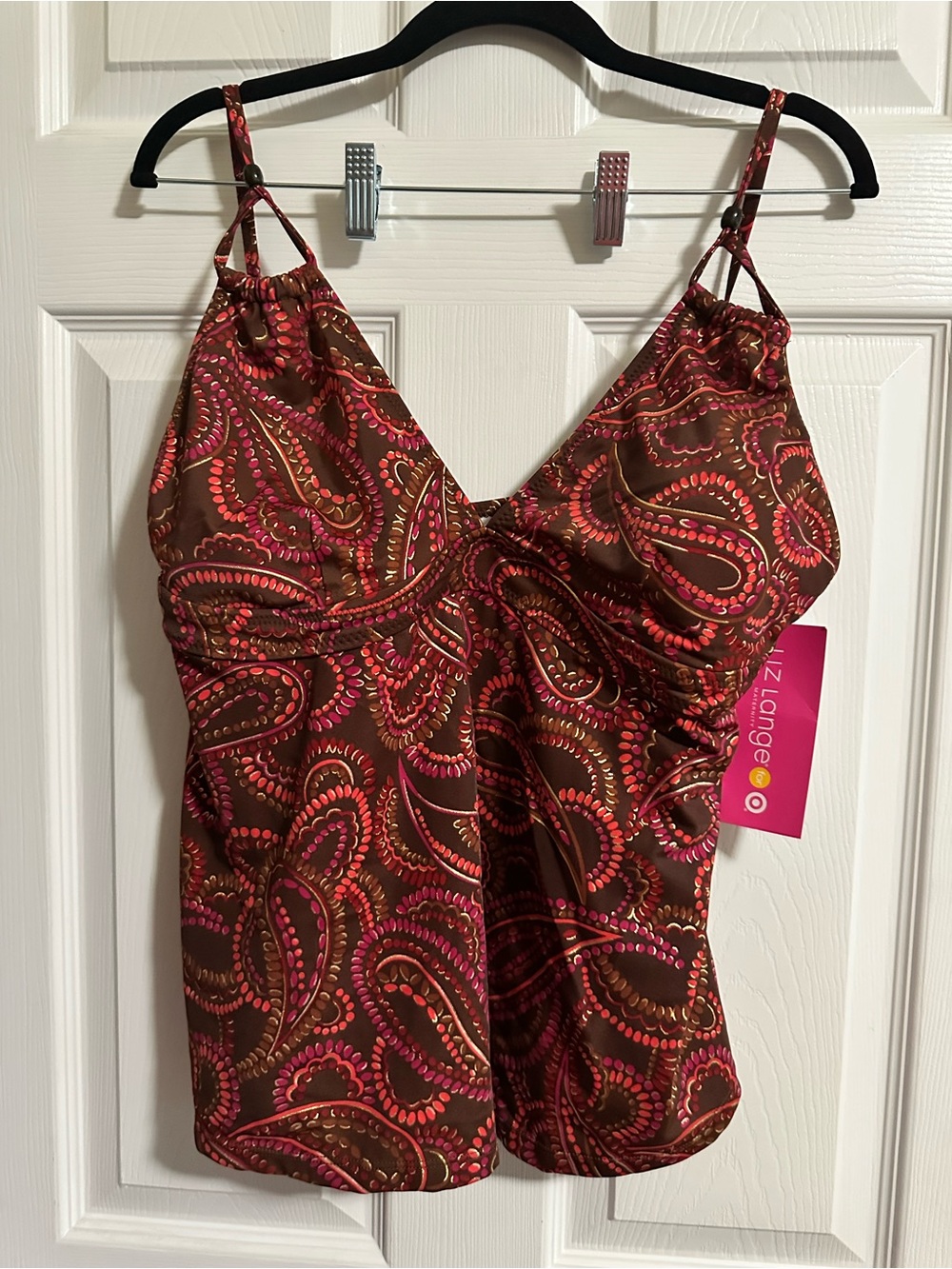 Liz Lange Maternity Tankini Top Women's Size XL Swim Suit Top